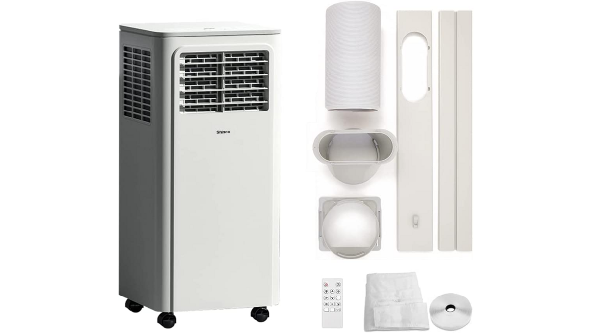 Le climatiseur mobile Shinco SPK3S-07C fait aussi déshumidificacteur et ventilateur