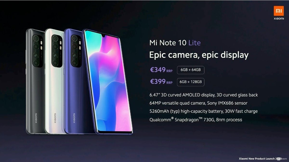 Xiaomi Mi Note 10 Lite