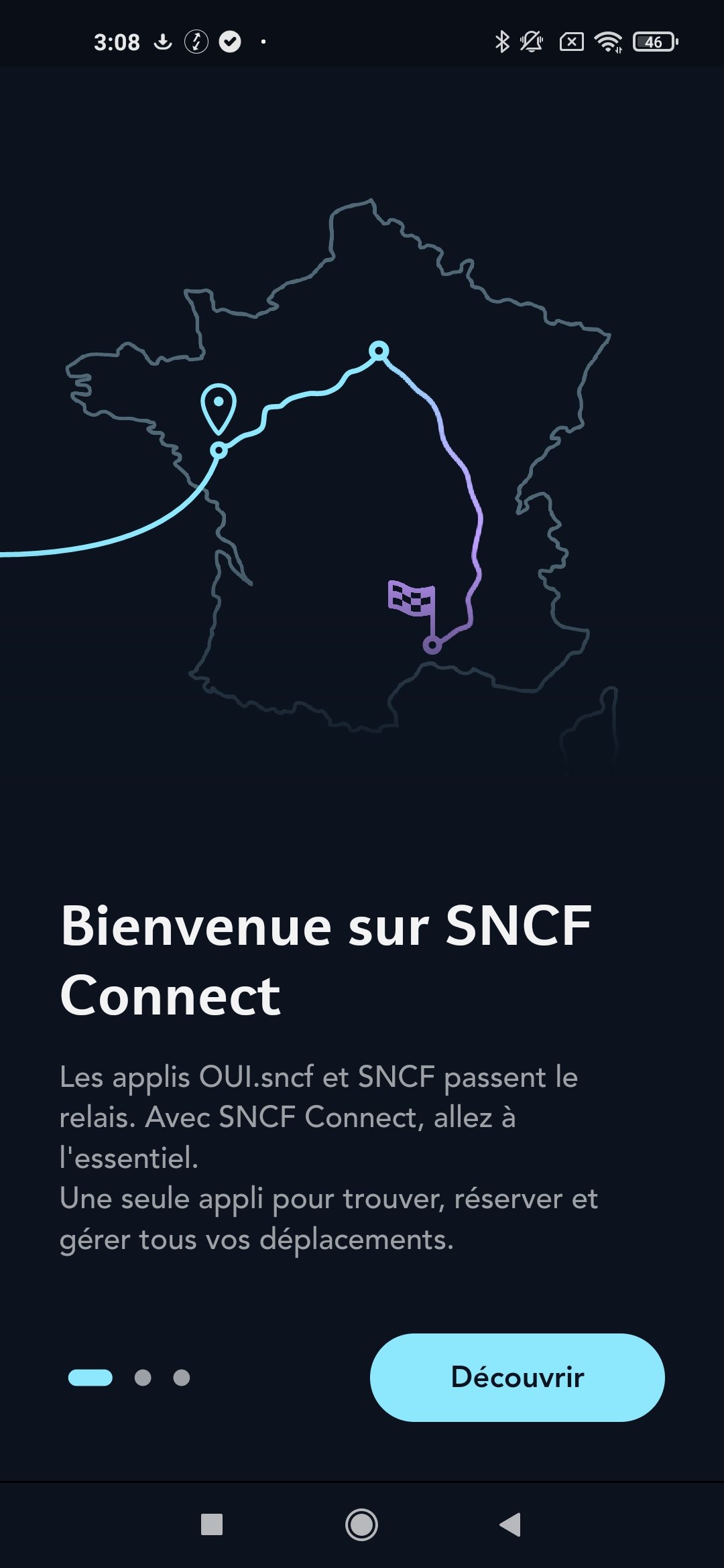 SNCF Connect screen 1