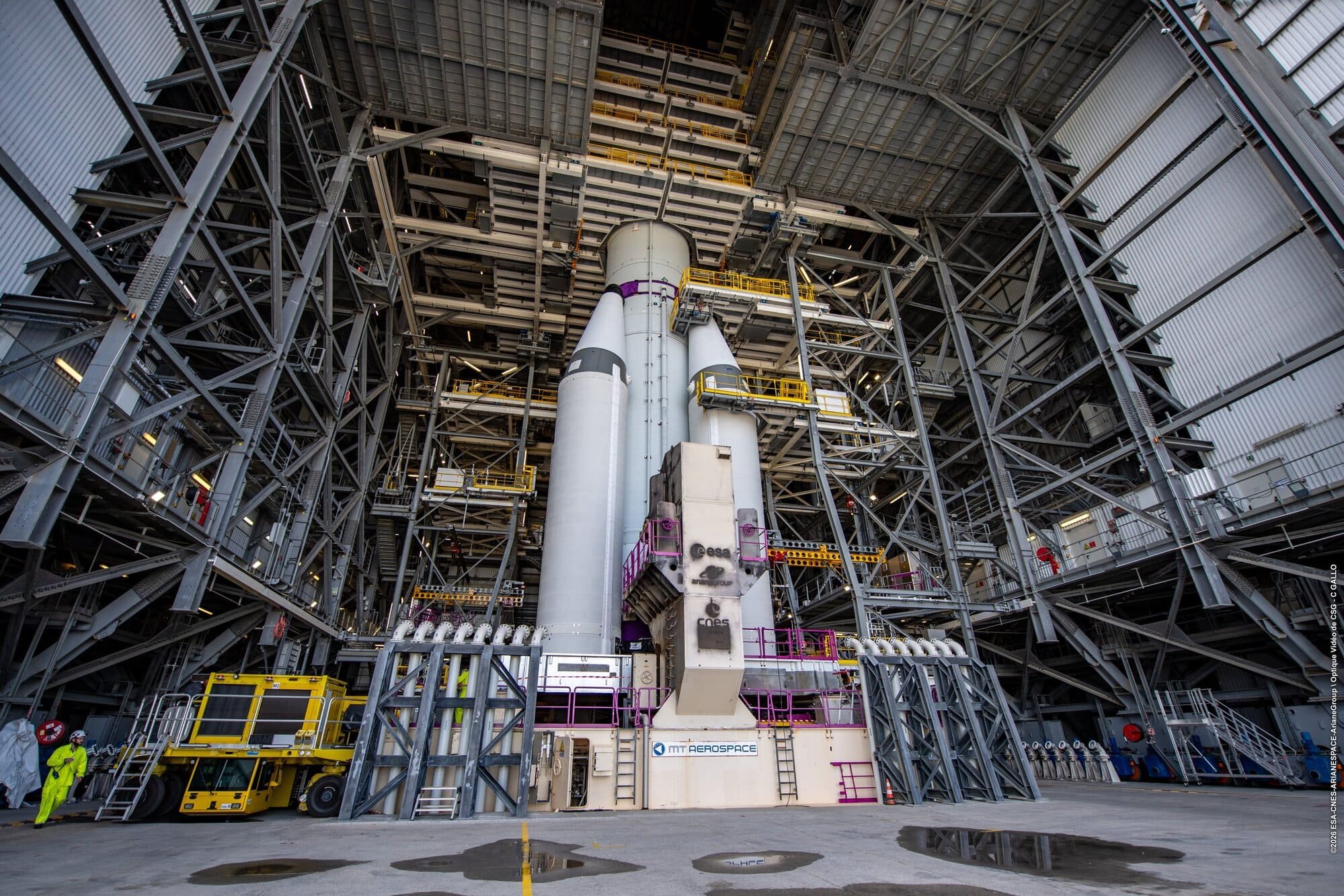 La vue est plutôt sympa ici... © CNES / Arianespace / ArianeGroup / CSP / C.Gallo