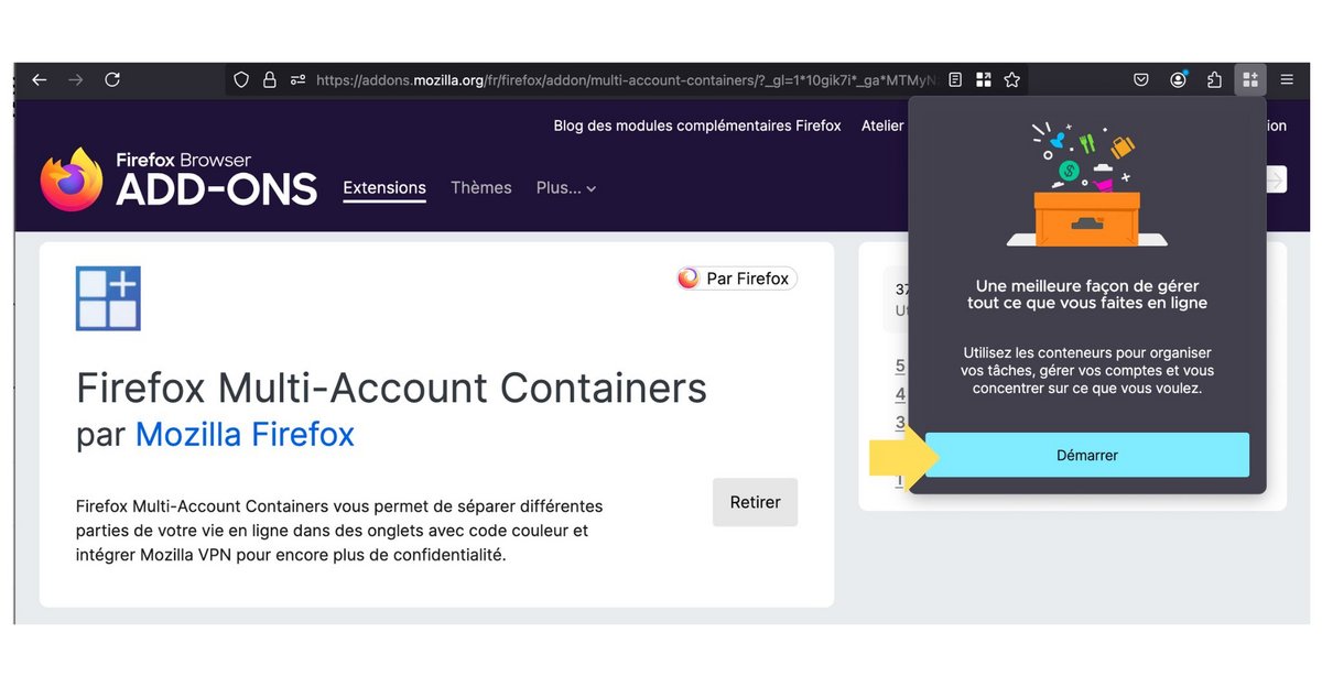 Activez les conteneurs dans Firefox © Mia Ogouchi pour Clubic