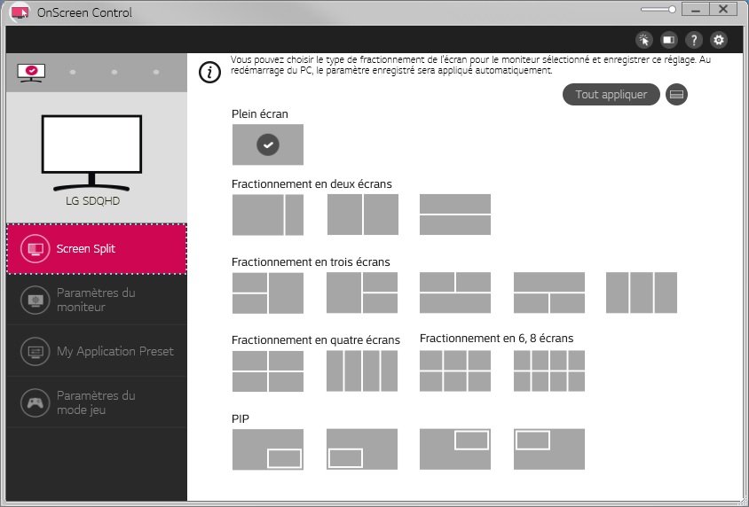 LG OnScreen Control