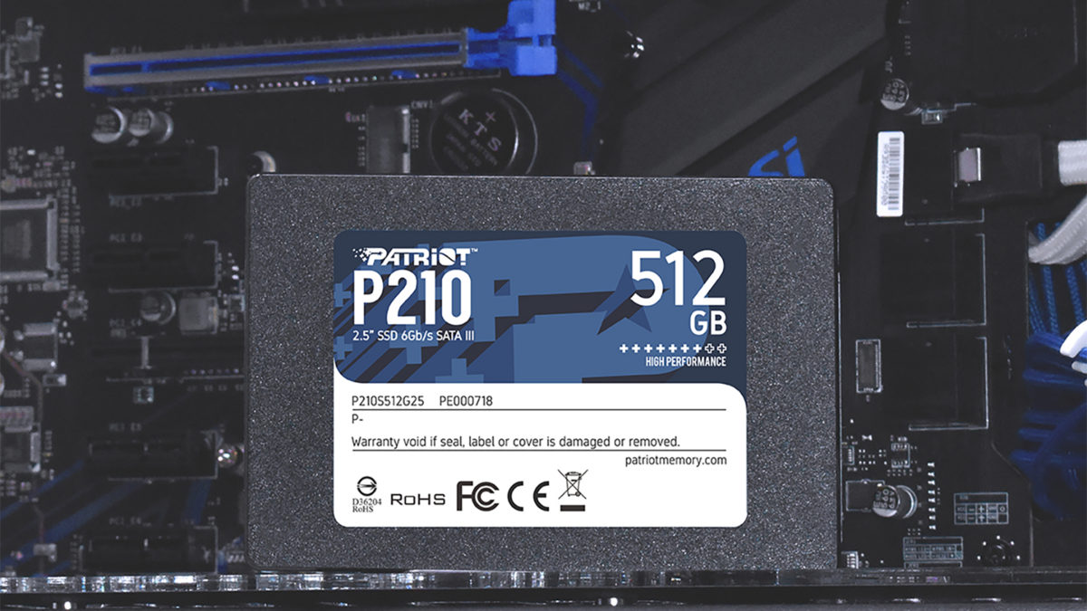 Le SSD Patriot P210, ici dans sa version 512 Go