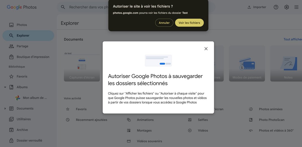 Google Photos Sauvegarde Dossiers 2