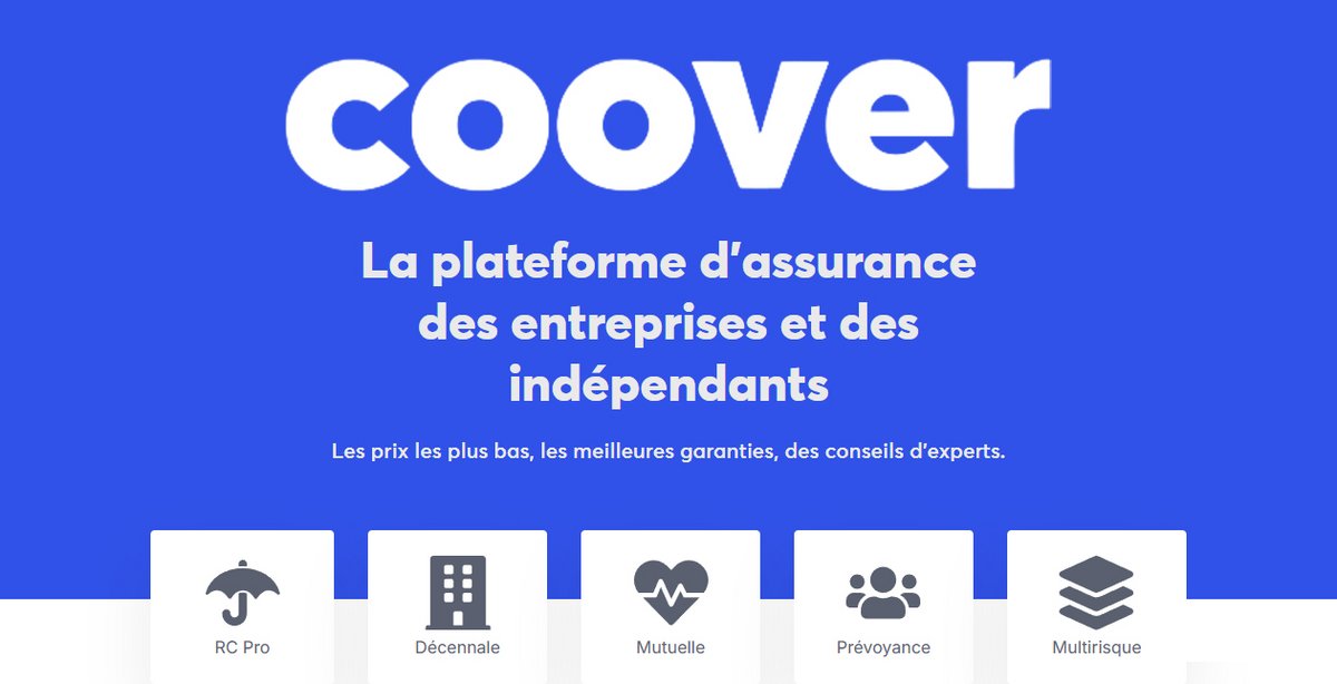 Coover, la plateforme d'assurance des entreprises et des indépendants - © Coover