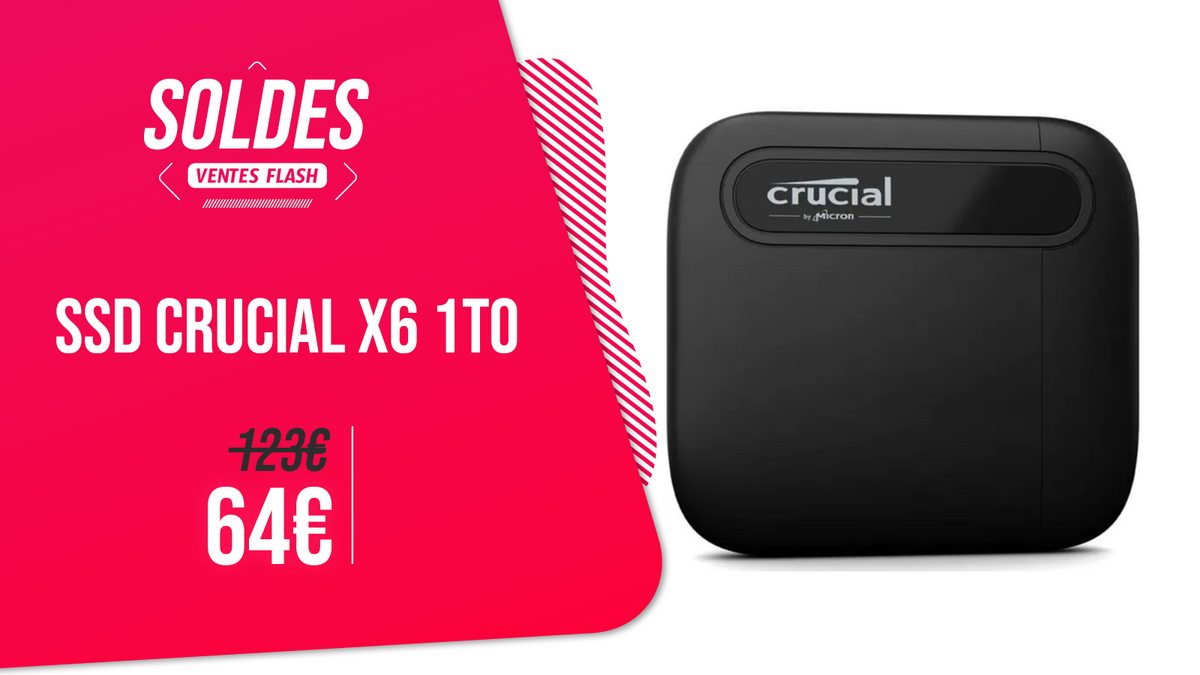 SSD CRUCIAL X6 1To