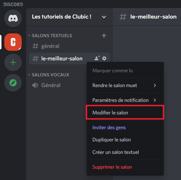 discord gestion salon