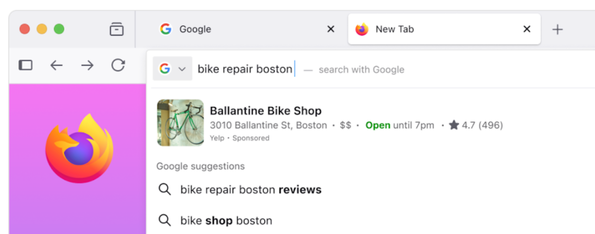Un accès direct sponsorisé