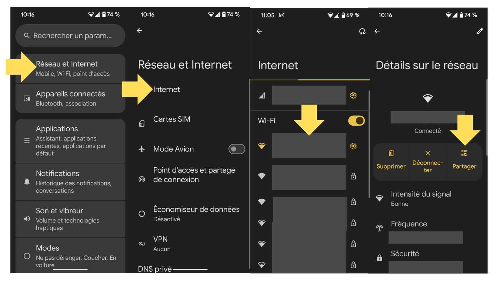 Créez un QR code pour partager vos codes Wi-Fi©Google
