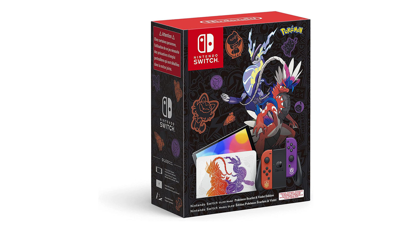 La console collector Nintendo Switch OLED Pokémon Violet et Écarlate