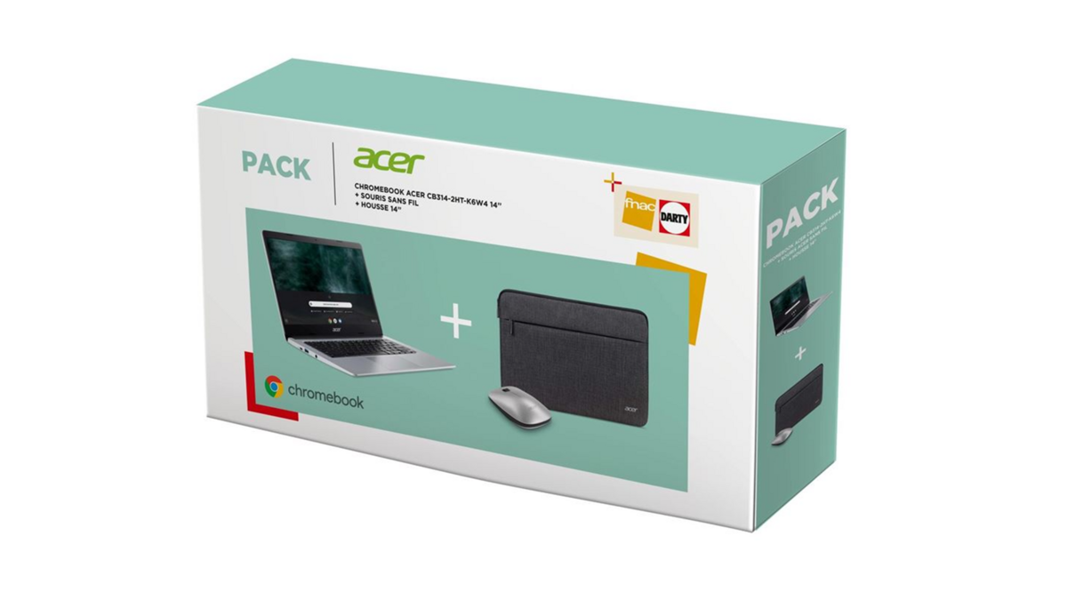 Le pack Fnac Chromebook Acer CB314-2HT