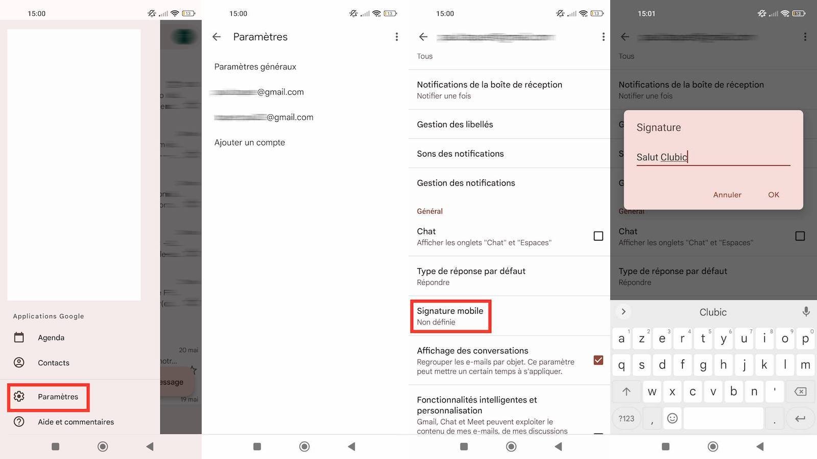 Signature Gmail