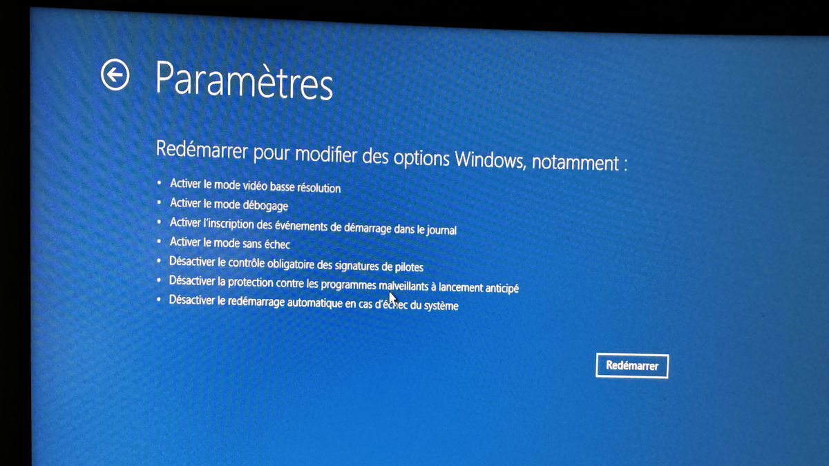 Redémarrez en mode sans échec © Benoit Baylé pour Clubic.com