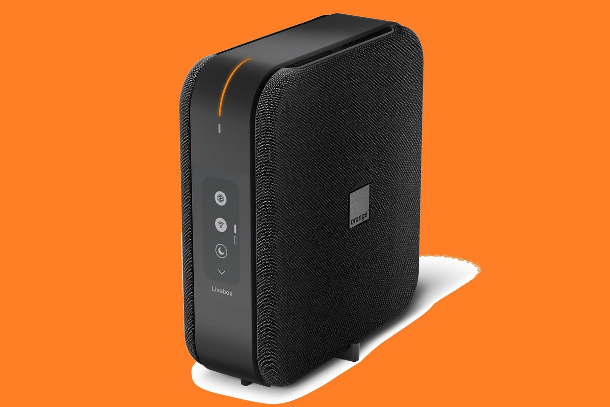 La Livebox 7 d'Orange, qui équipe l'offre Livebox Max Fibre © Orange x Clubic