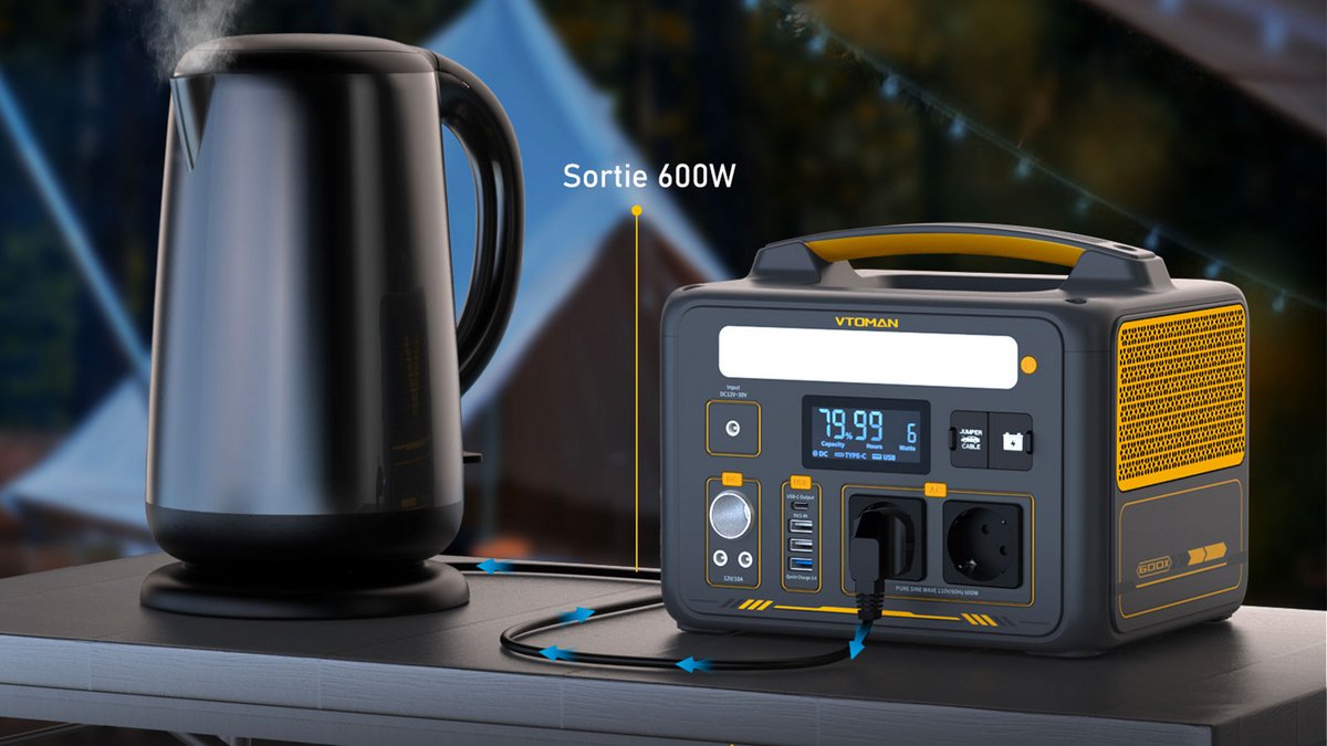 Extensible jusqu’à 939 Wh, la Jump 600X s’adapte à tous les besoins : sorties courtes ou week-end complet sans surdimensionner l’équipement. ©VTOMAN