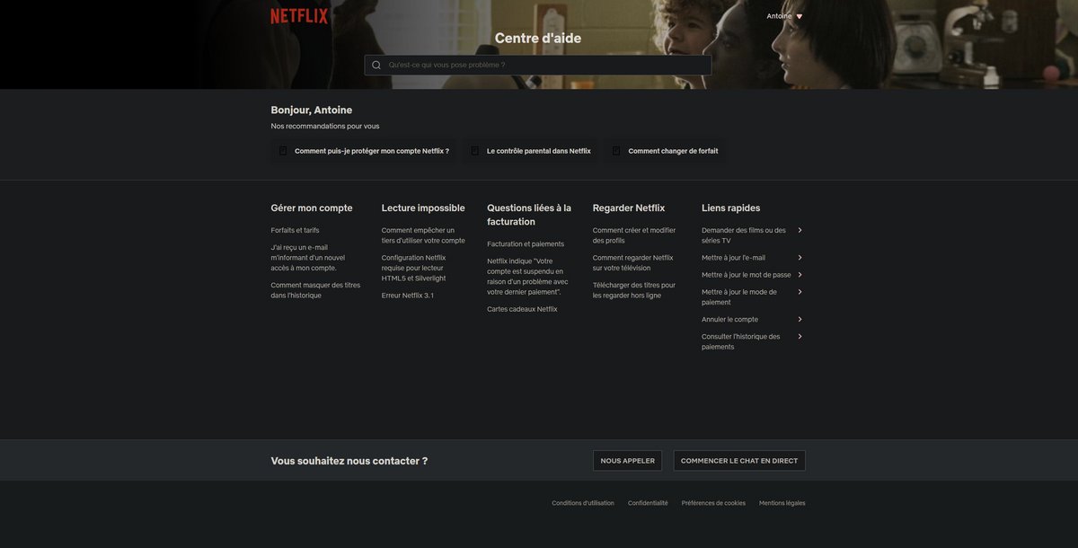 Netflix - Le centre d'aide