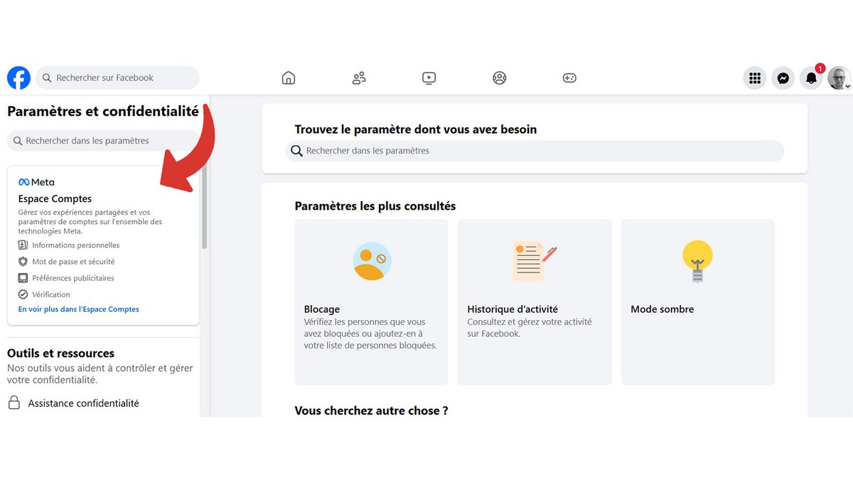 Accéder à ses comptes Meta © Pascale Duc pour Clubic