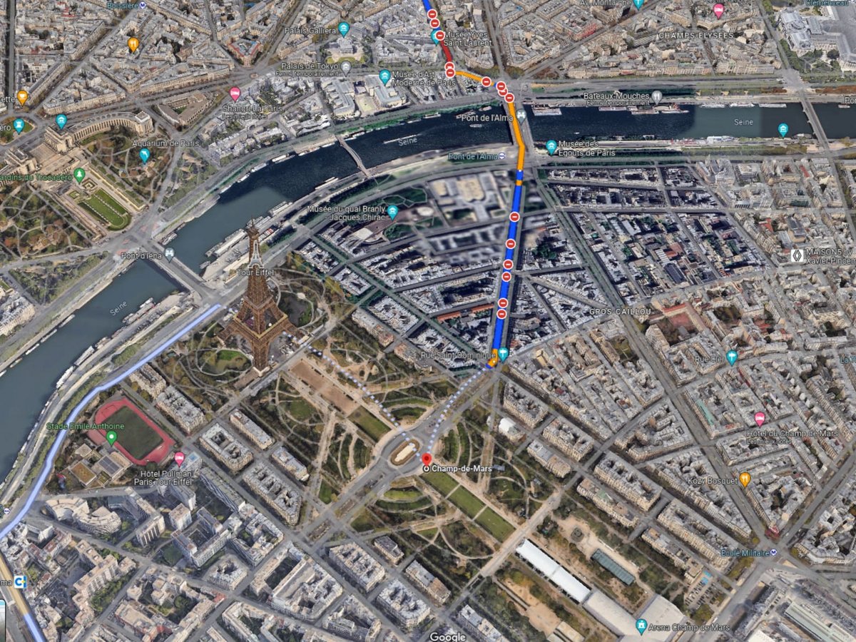 Google Maps mis à jour pour les Jeux olympiques de Paris 2024 © Alexandre Boero pour Clubic / Google Maps