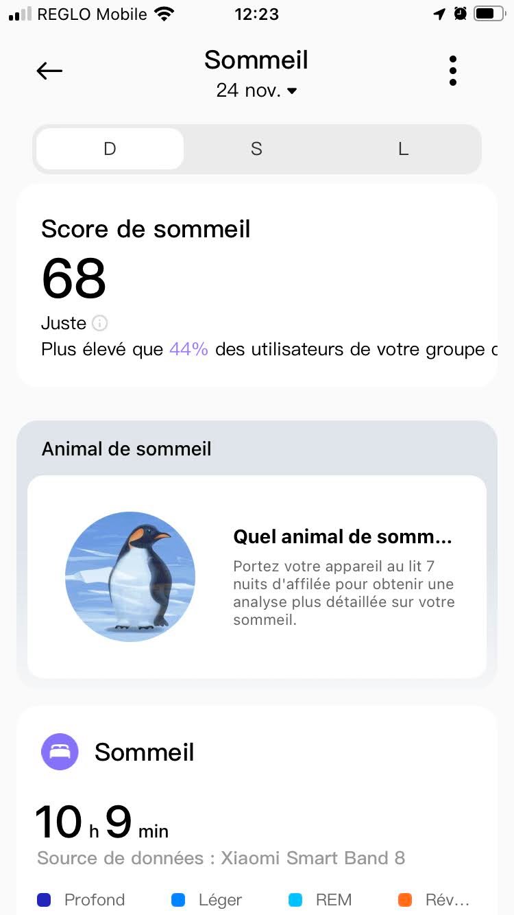 Xiaomi Smart Band 8 - Sommeil 1