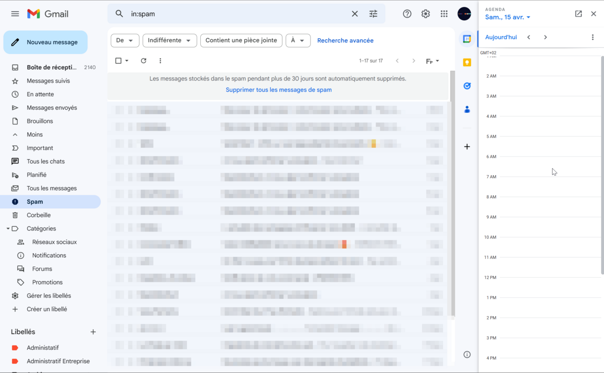 Gmail Screen spam