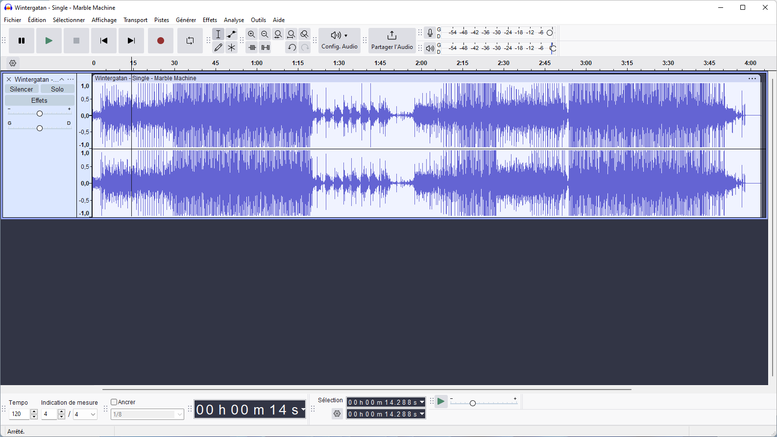 Ouvrir un son avec Audacity © Clubs