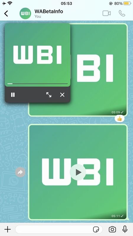 Il sera possible de continuer de regarder des vidéos tout en poursuivant ses conversations © WABetaInfo