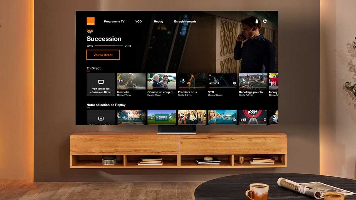 L'application Orange TV sur Smart TV © Samsung