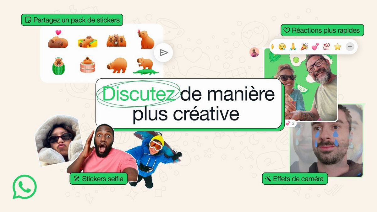 De nouveaux effets de caméra arrivent dans nos conversation © Meta