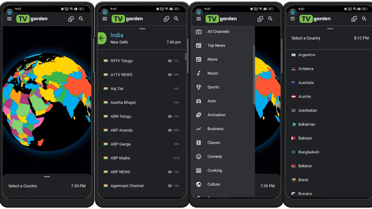Télécharger TV Garden (gratuit) iOS, Android, Web - Clubic