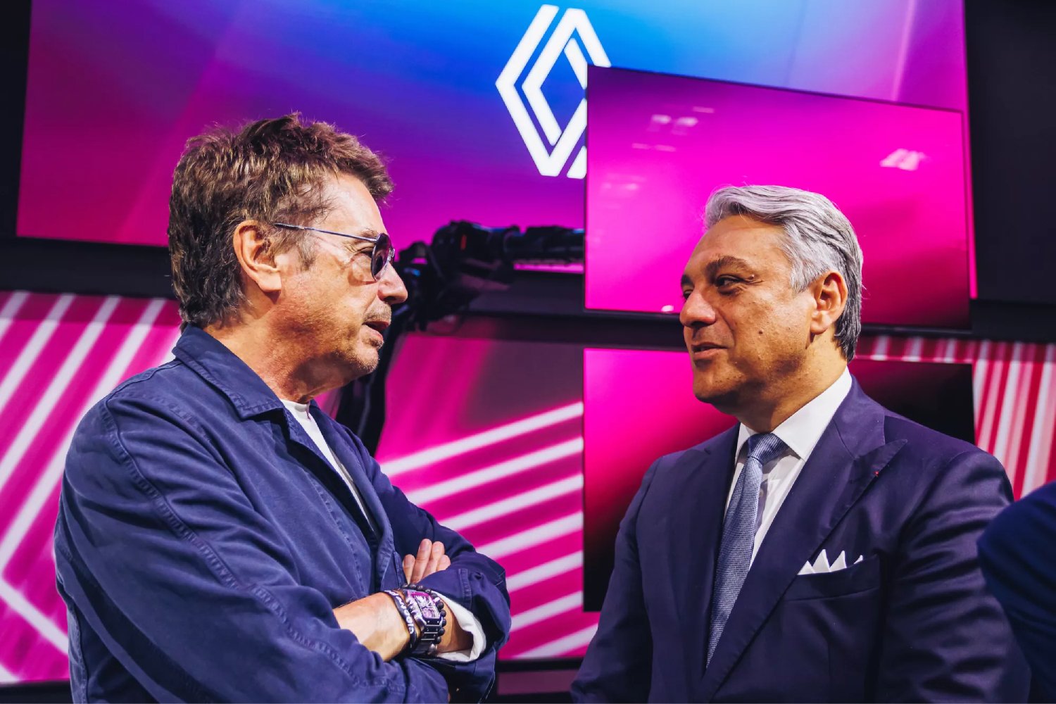 Jean-Michel Jarre et Luca de Meo. ©Renault