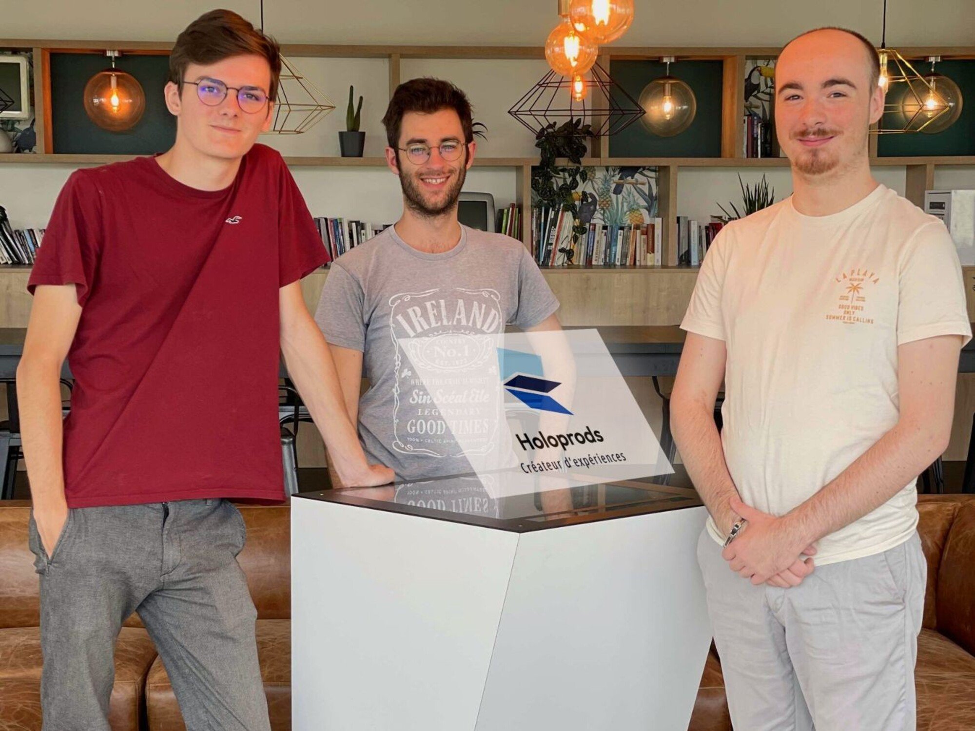 Les trois cofondateurs d'Holoprods © Holoprods
