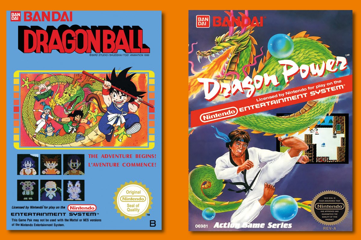 À gauche, la cover du jeu en France, à droite, la version américaine du jeu, rebaptisé "Dragon Power". Via Pix n Love