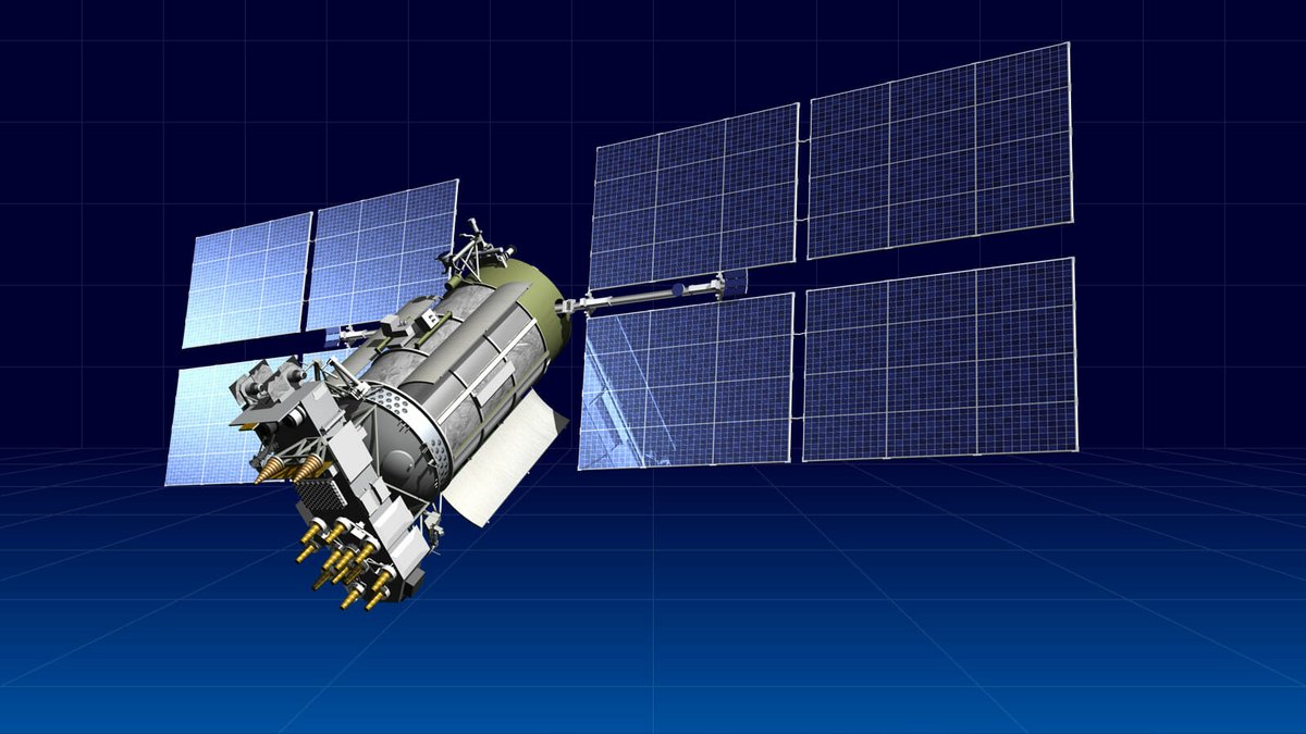 Un satellite Glonass-M, qui représente aujourd'hui la colonne vertébrale du système de positionnement russe. Crédits ISS Reshetnev