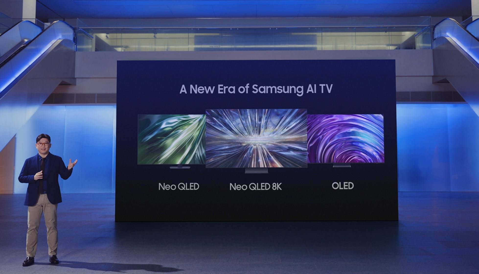 En avril, Samsung a dévoilé ses nouveaux téléviseurs dopés... à l'IA © Samsung