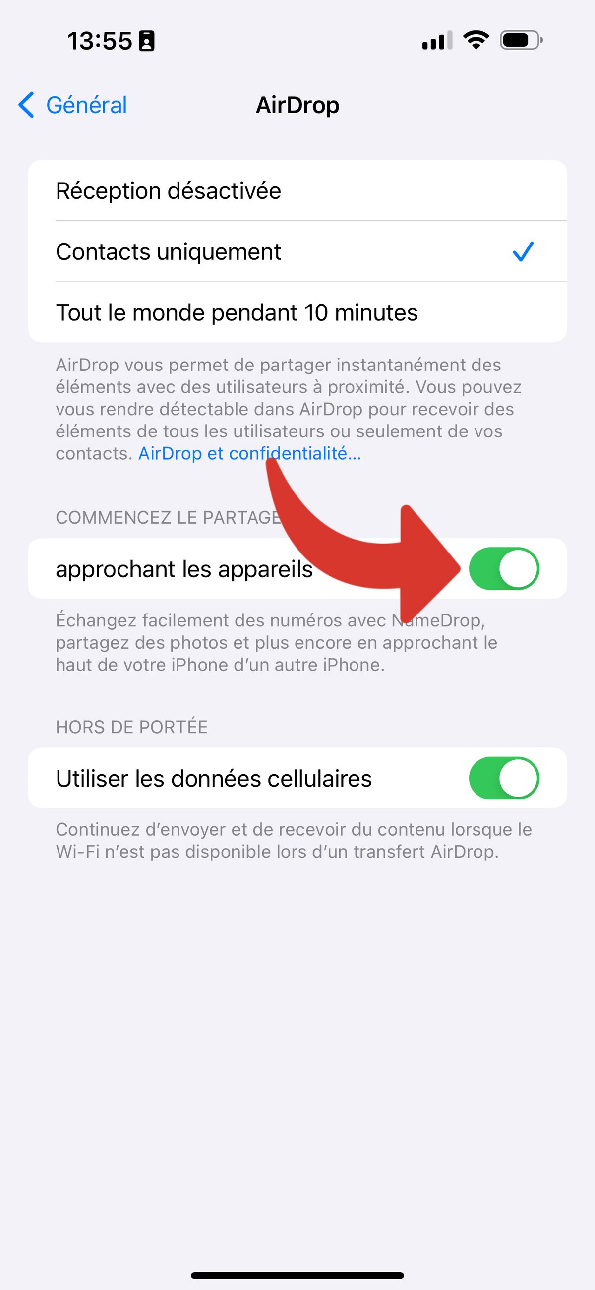 iOS 17.1 AirDrop