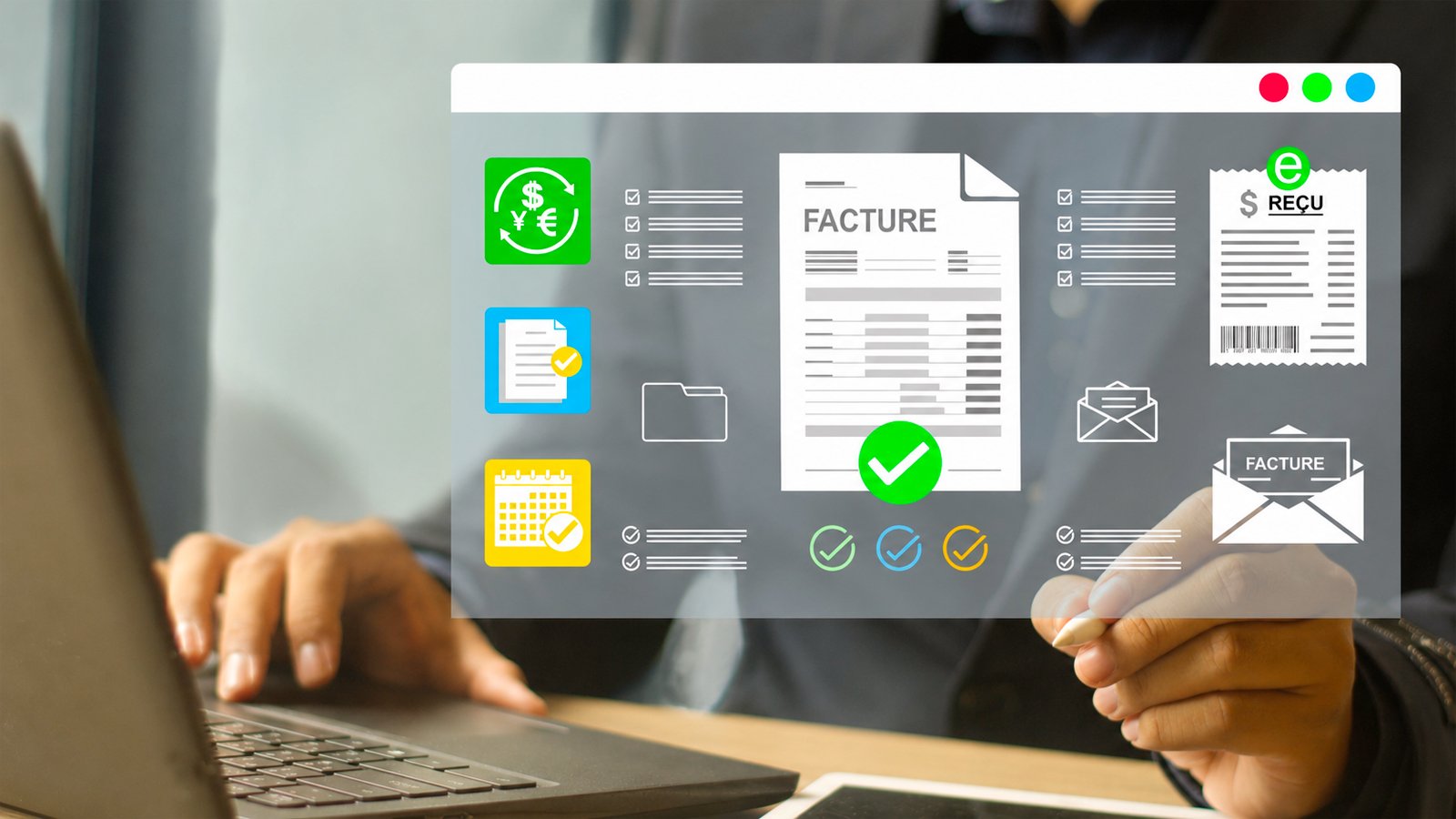 La réforme ne se limite pas aux factures électroniques : elle introduit aussi le e-reporting, une obligation complémentaire de transmission de données - © Shutterstock | Retouches Axel Reghis