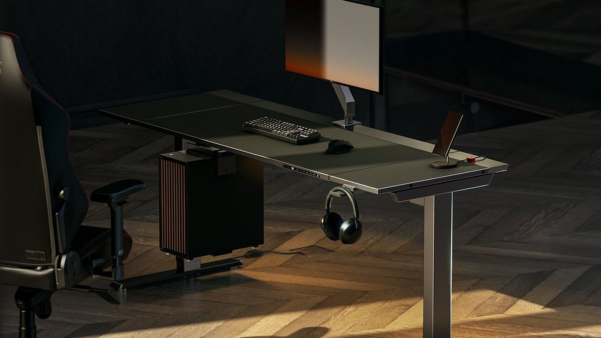 L'esthétique très moderne du bureau Magnus Pro est préservée sur le Magnus Evo. ©SecretLab