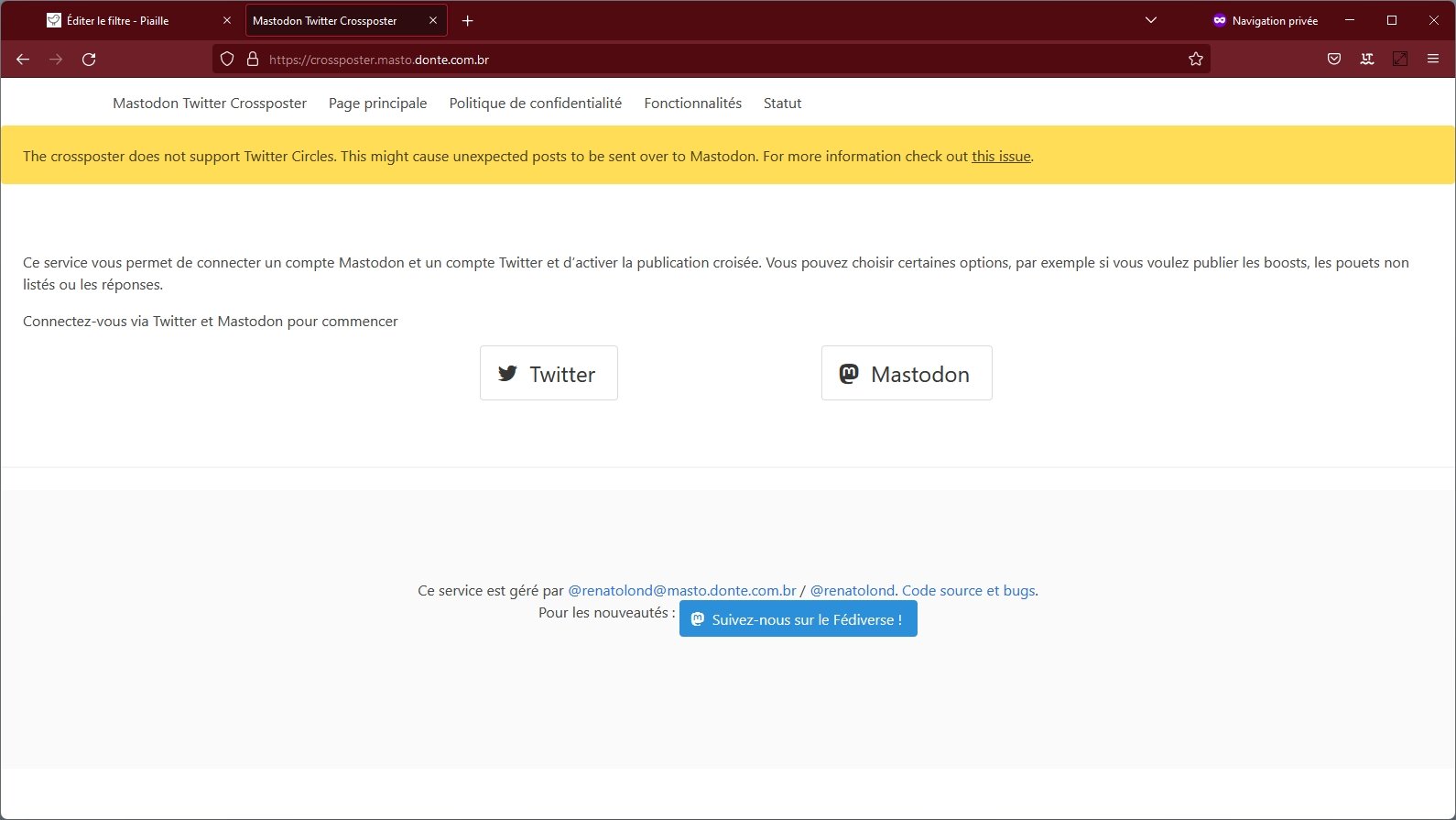 crossposter Mastodon