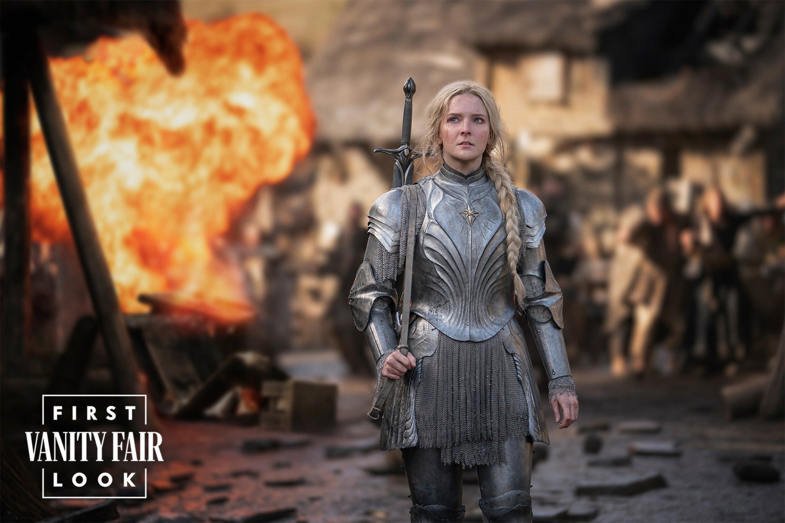 Galadriel, incarnée par Morfydd Clark © Matt Grace / Amazon Studios