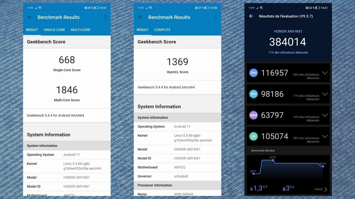 Honor Magic4 Lite 5G benchmark