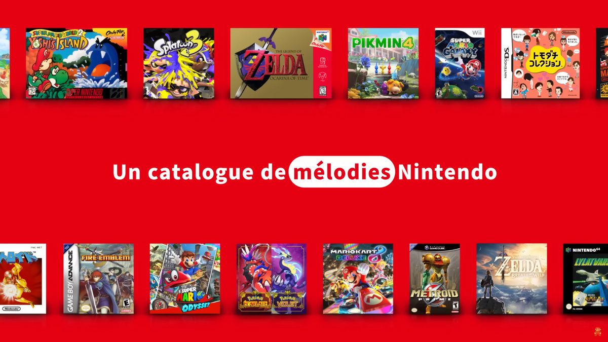 Retrouvez toutes les musiques de vos jeux vidéos Nintendo préférés sur l'applicaiton Nintendo Music ! - © Nintendo