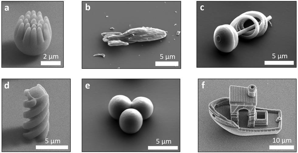 D'autres structures imprimées en 3D par les chercheurs © Leiden University