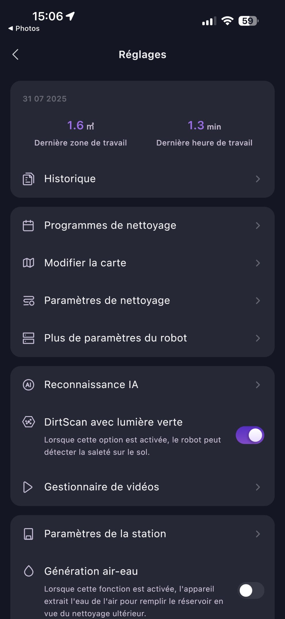 3i S10 Ultra réglages