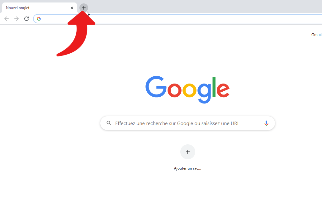 ouvrir onglet chrome
