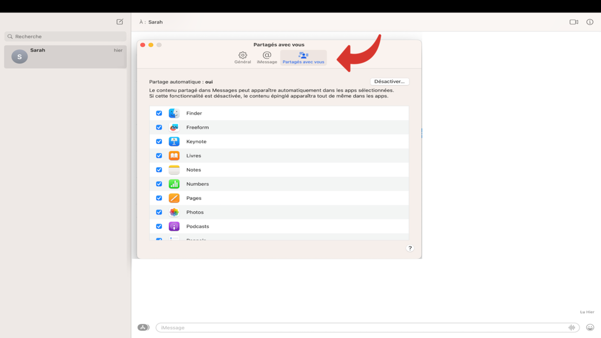 Personnaliser l'autorisation de la fonctionnalité selon les applications sur Mac