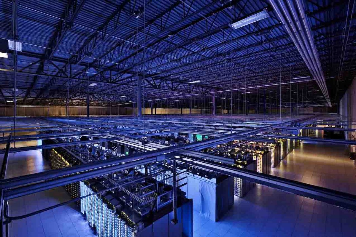 Exemple d'un datacenter utilisé pour l'IA © Google