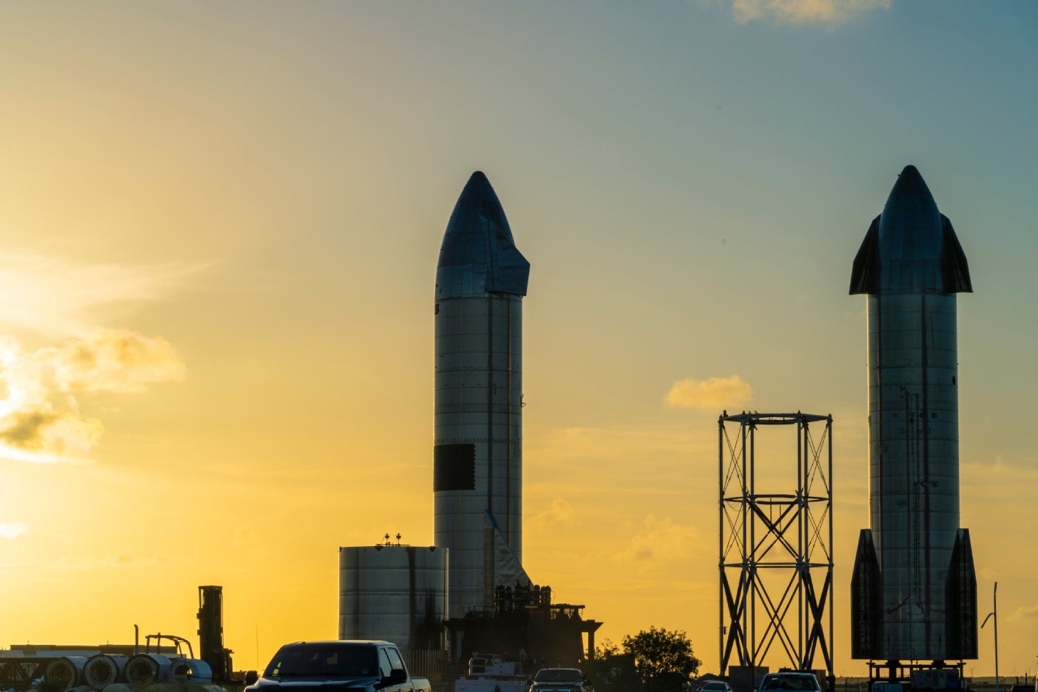 Des prototypes Starship à Boca Chica, dans le Texas. ©luckyluke007 / Shutterstock