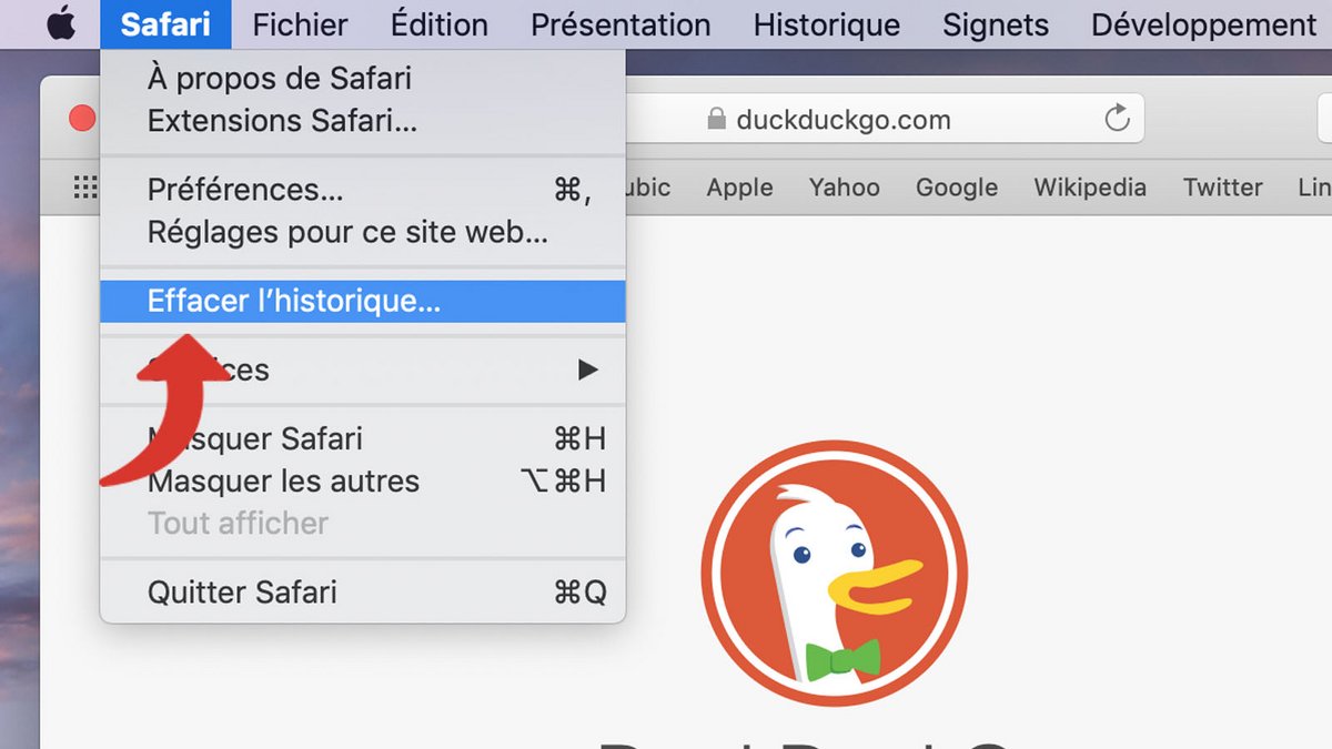 tuto reinitialiser Safari