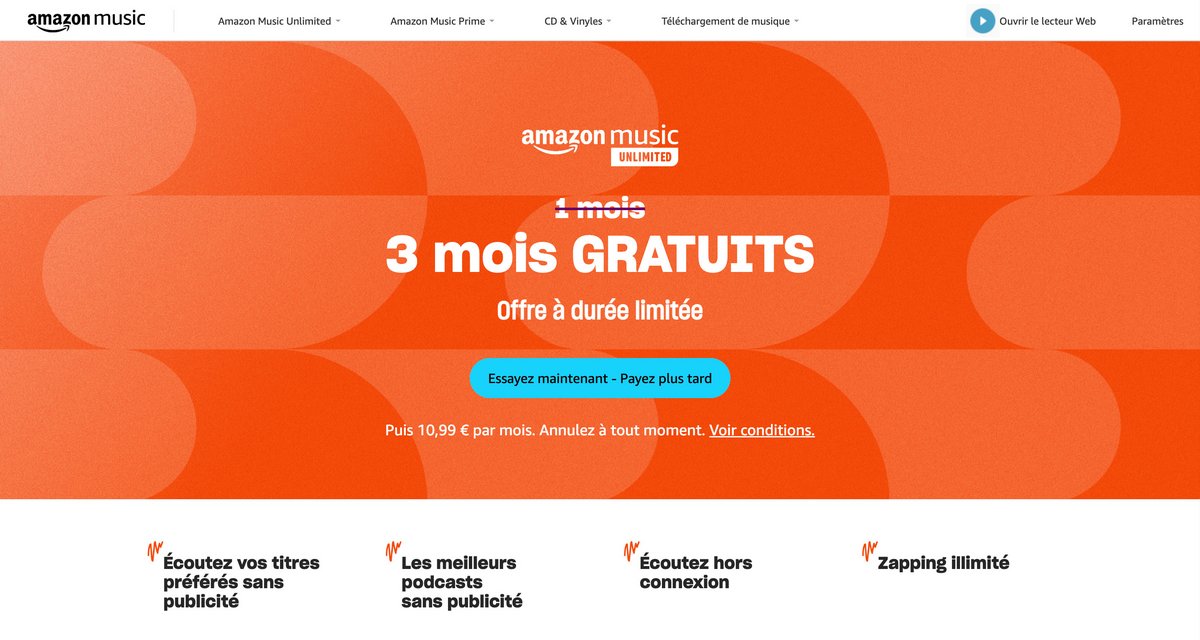 Présentation du service Amazon Music Unlimited © Amazon