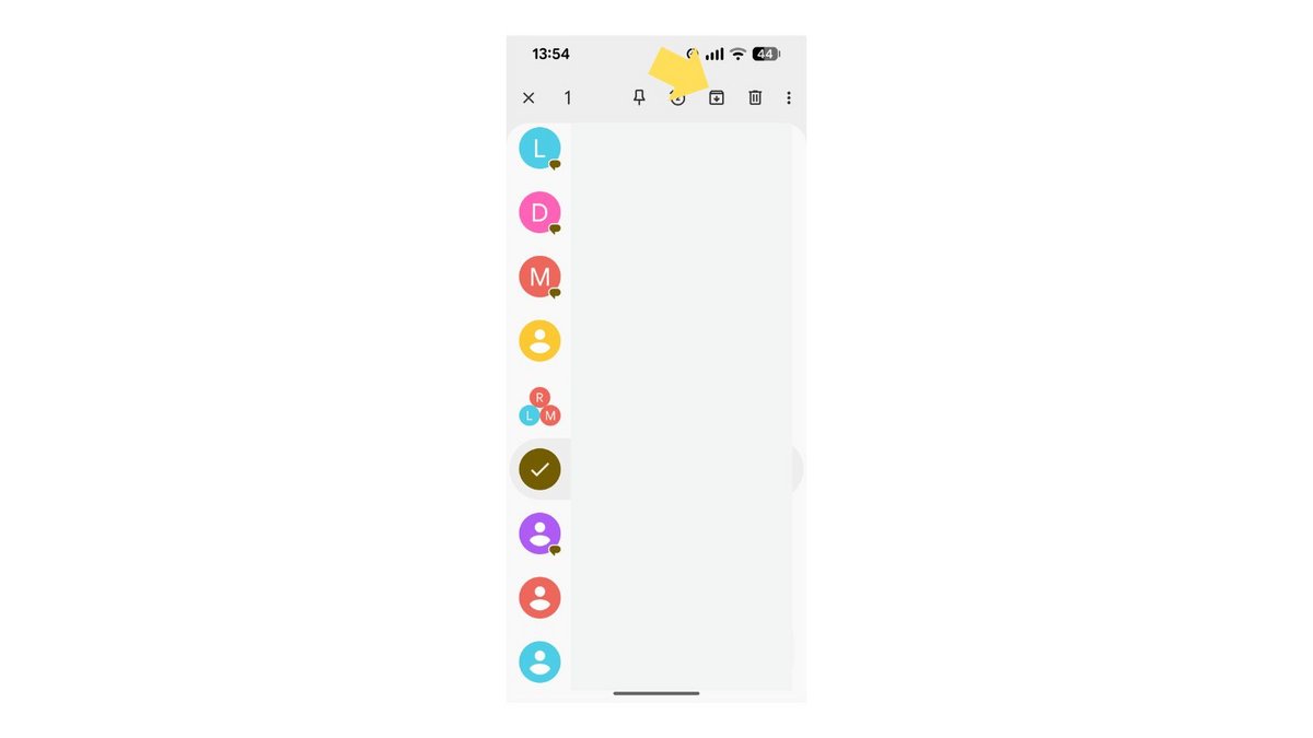 Archivez vos anciennes discussions. ©Google